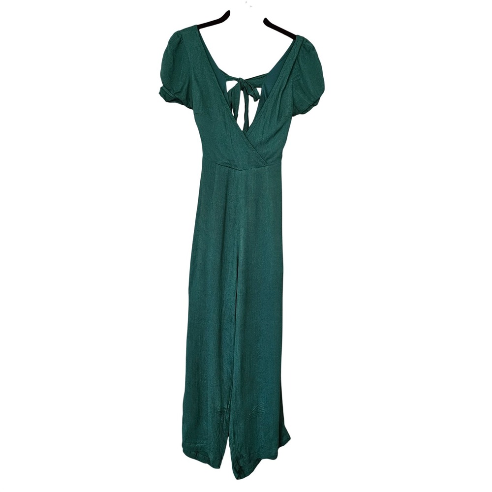 Sage The‎ Label Jumpsuit Womens XS Green tie back